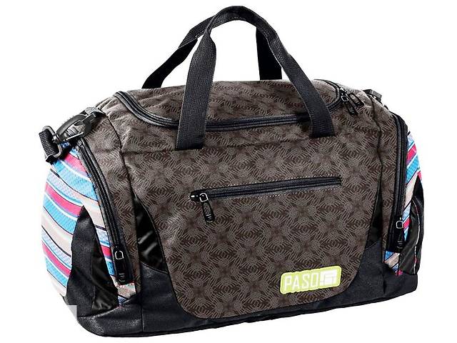 Сумка спортивная Paso 27L, 18-019MK коричневая