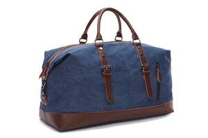Дорожная сумка текстильная средняя Vintage 20084 Синяя (20084)