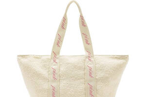 Сумка Victoria's Secret Pink Cozy-Plush Tote Bag белая