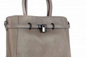 Сумка женская из искусственной кожи David Jones 28х25х10 см Коричневый (cm3942 d.taupe)