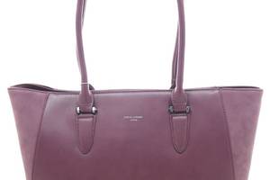 Сумка женская из искусственной кожи David Jones 31х29х14 см Фиолетовый (CM3974 Purple)