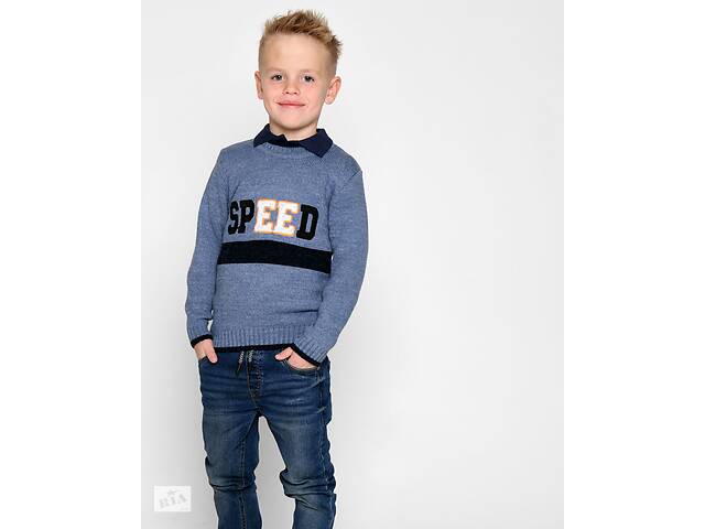 Свитер CARICA KIDS SV-11122-35 5-6 лет Джинс