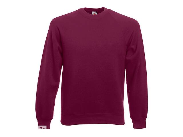 Свитшот Fruit of the Loom Classic raglan sweat L Бордовый (062216041L)