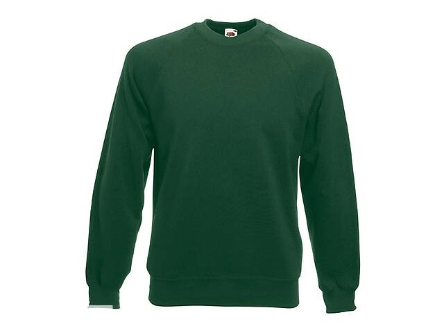 Свитшот Fruit of the Loom Classic raglan sweat XL Темно-Зеленый (062216038XL)