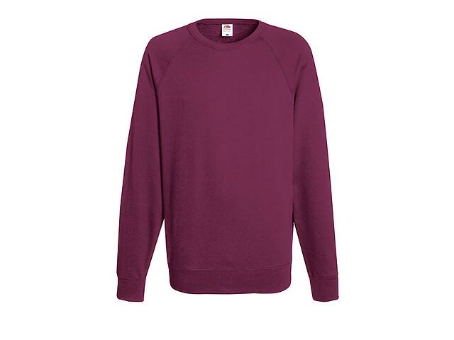 Свитшот Fruit of the Loom Lightweight raglan sweat M Бордовый (062138041M)