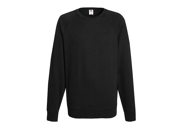 Свитшот Fruit of the Loom Lightweight raglan sweat M Черный (062138036M)