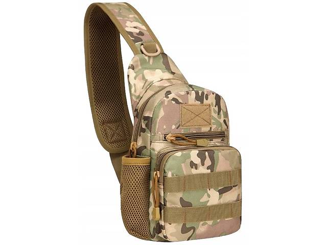 Тактическая армейская мужская сумка-слинг Survival Мультикам (ST127S multicam)