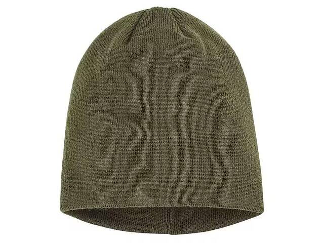 Тактическая утепленная акриловая зимняя шапка Brandit военная - Оливковая
