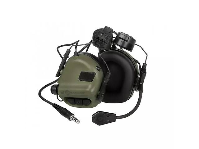 Тактические наушники с креплением EARMOR M32Н Olive