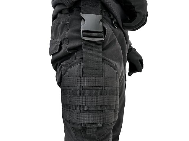 Тактическая платформа на Ногу с Системой Molle для Крепления Итог BroniQ Cordura 600D Черный