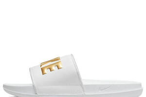 Тапочки женские Nike Wmns Offcourt Slide White Metallic Gold (BQ4632-106) 39 Белый