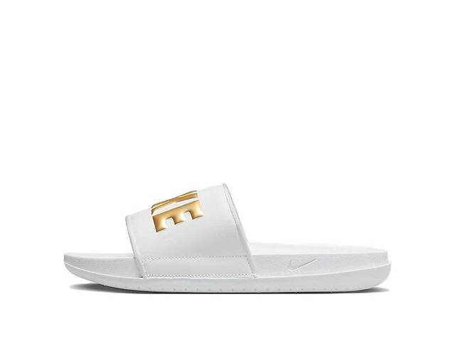 Тапочки женские Nike Wmns Offcourt Slide White Metallic Gold (BQ4632-106) 39 Белый