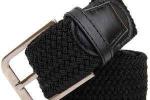 Текстильный ремень мужской классика Vintage 20521 Черный 100х4 см