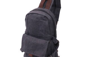 Текстильный рюкзак в стиле милитари Vintagе 22179 Черный
