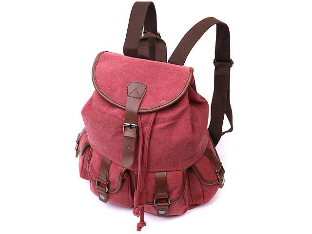 Текстильный рюкзак Vintage 22153 Бордовый