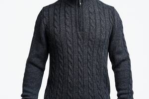 Теплый свитер с молнией SVTR Темно-серый (397 54 темно-серый)