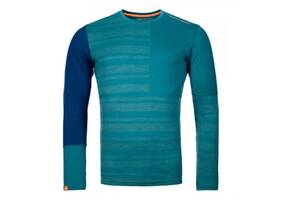 Термофутболка Ortovox 185 Rock'N'Wool Long Sleeve Men L Темно-Бирюзовый