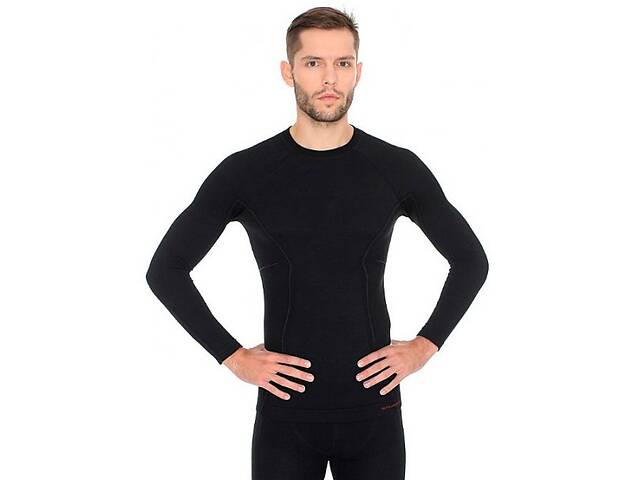 Термокофта м Brubeck Active Wool Black M (1026-LS12820-black-M)