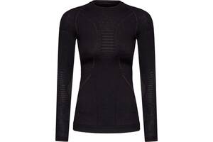 Термокофта X-Bionic Apani 4.0 Merino Shirt Round Neck Long Sleeve Women L Чорний (1068-AP-WT06W19W L B026)