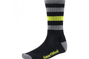 Термоноски мужские Smartwool Striped Hike Light Crew M Черный