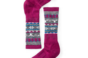 Термоноски Smartwool Girls' Wintersport Fairisle Moose Socks M Розовый