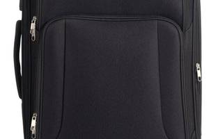 Тканевый чемодан среднего размера 75L Horoso черный