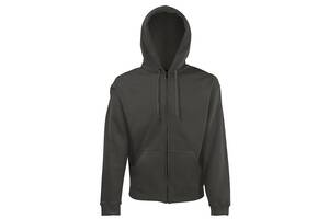 Толстовка Fruit of the Loom Classic hooded sweat jacket L Светлый Графит (0620620GLL)