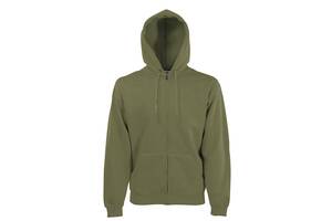 Толстовка Fruit of the Loom Classic hooded sweat jacket M Оливковый (062062059M)