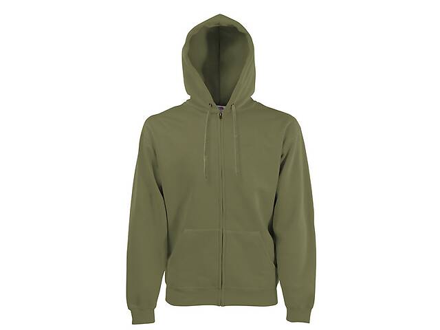 Толстовка Fruit of the Loom Classic hooded sweat jacket M Оливковый (062062059M)