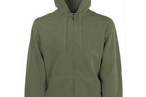 Толстовка Fruit of the Loom Premium hooded sweat jacket L Оливковый (062034059L)