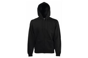 Толстовка Fruit of the Loom Premium hooded sweat jacket M Черный (062034036M)