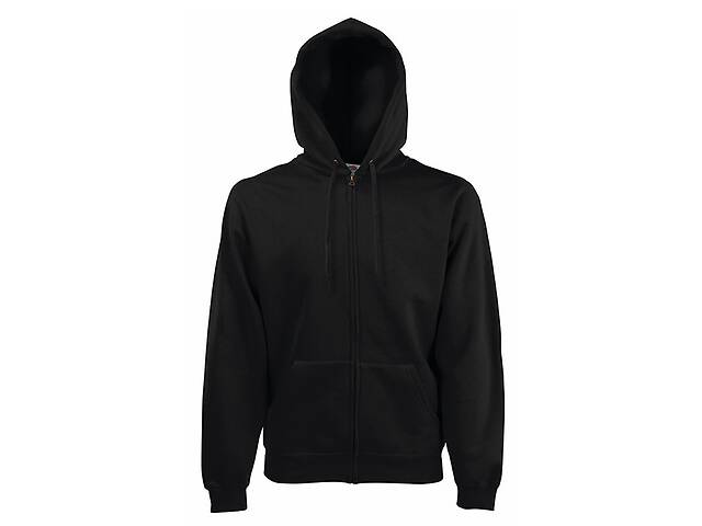 Толстовка Fruit of the Loom Premium hooded sweat jacket S Черный (062034036S)