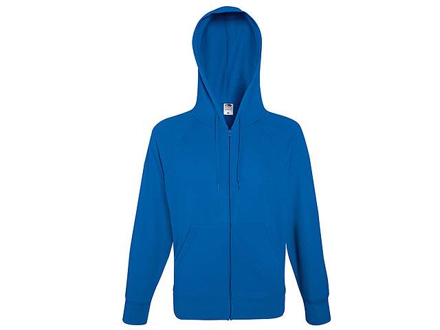 Толстовка на молнии Fruit of the Loom Lightweight hooded sweat jacket S Ярко-Синий (062144051S)