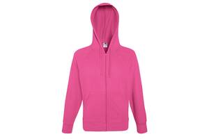 Толстовка на молнии Fruit of the Loom Lightweight hooded sweat jacket S Малиновый (062144057S)