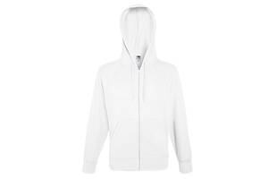 Толстовка на молнии Fruit of the Loom Lightweight hooded sweat jacket XL Белый (062144030XL)