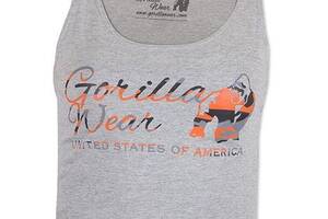 Топ Gorilla Wear Oakland Crop Tank M/L Серо-оранжевый (06369182)