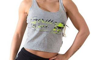 Топ Gorilla Wear Oakland Crop Tank M/L Серо-салатовый (06369182)