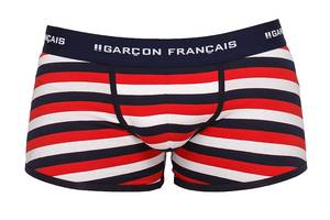 Трусы боксеры Garcon Francais Boxer16 M Rouge Marine Blanc (3701195800105)