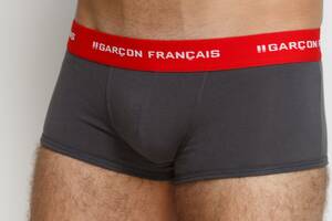 Трусы боксеры Garcon Francais Shorty12 M Gris Anthracite (3701195801089)