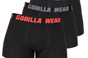 Трусы боксеры Gorilla Wear Boxershorts S 3 шт Серый/Красный/Белый (06369240)