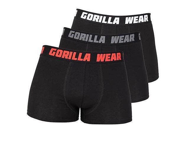 Трусы боксеры Gorilla Wear Boxershorts XXL 3 шт Серый/Красный/Белый (06369240)