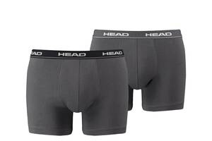 Трусы-боксеры Head Basic Boxer 2-pack gray — 841001001-415 S Серый