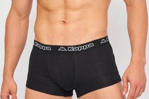 Трусы-боксеры Kappa Boxer Elastico Esterno logato 3P черный 2XL Муж K1221 Nero-2XL