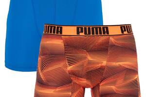 Трусы-боксеры Puma Active Boxer 2-pack M Синий/Оранжевый 501010001-030