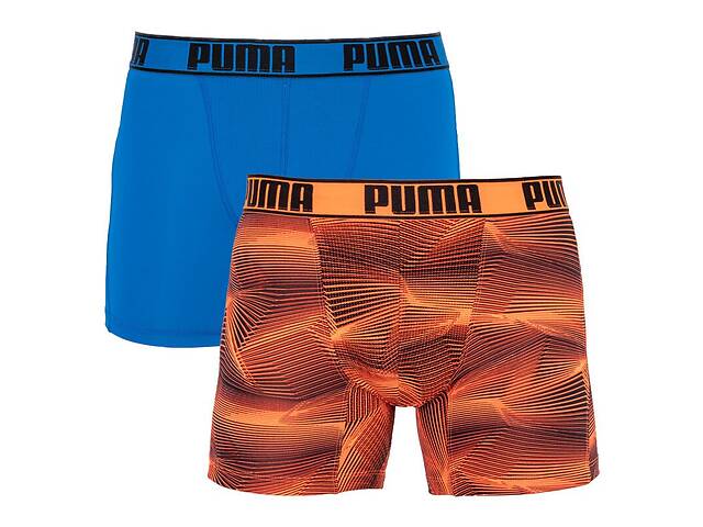 Трусы-боксеры Puma Active Boxer 2-pack M Синий/Оранжевый 501010001-030