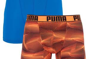 Трусы-боксеры Puma Active Boxer 2-pack S blue/orange 501010001-030