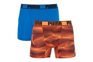 Трусы-боксеры Puma Active Boxer 2-pack S Синий/Оранжевый 501010001-030