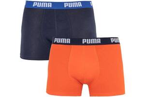 Трусы-боксеры Puma Basic Boxer 2-pack blue/orange — 521015001-002 L Синий/Оранжевый