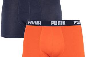 Трусы-боксеры Puma Basic Boxer 2-pack S Синий/Оранжевый 521015001-002