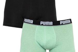 Трусы-боксеры Puma Basic Trunk L 2 пары black/light green (521025001-005)